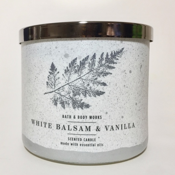 WHITE BALSAM & VANILLA 3 Wick Candle